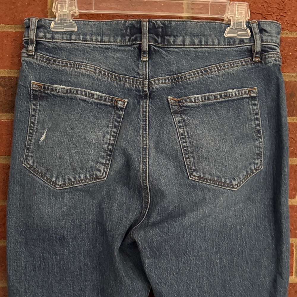 LOFT The Straight Crop High Rise Jeans - Picture 6 of 9